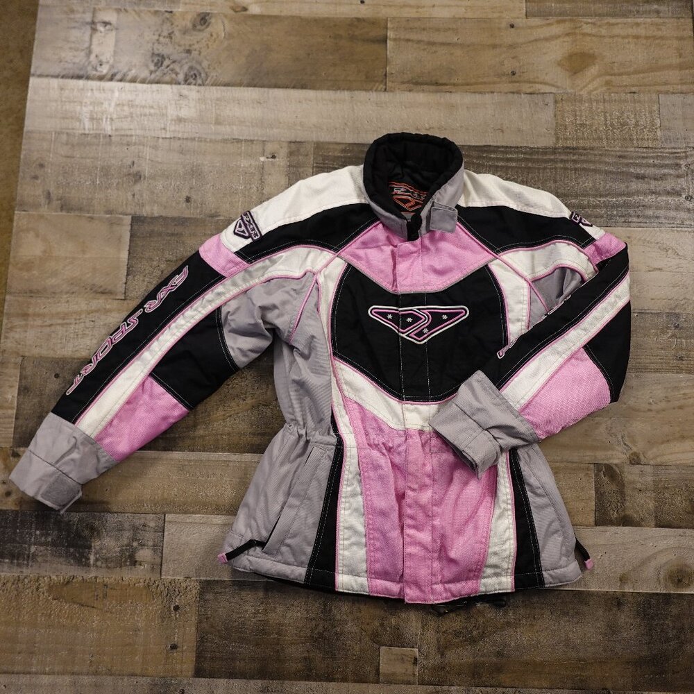 FXR Racing Women’s‎ Racer Girl Snowmobile Jacket 2XS / 4 Pink Gray Black